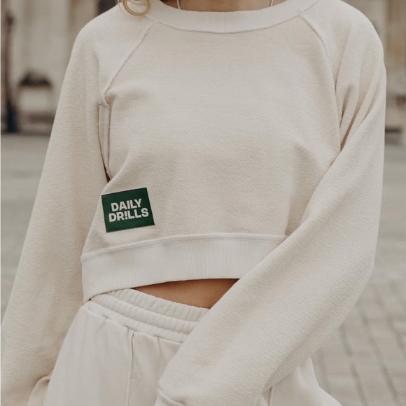 Daily drills cropped crewneck sweatshirt XS/S - Picture 2 of 5